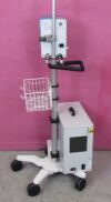 VAPM Precision Flow Plus Respiratory Humidifier Cart Stand & Q50 Compressor Ventilator