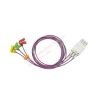 PHILIPS M1626A M1626A ECG LeadSet Unshielded 3 Lead Miniclip IEC 0.7M 989803144951 Monitor