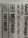 MERIT MEDICAL Lot of 40 Drainage Depot 600ml, 24" Flex Tubing  MDD600  Exp.2027-08  (G1) Drainage Depot