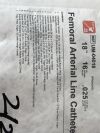 TELEFLEX Femoral Arterial Line  UM-04018   Exp.2027-02  (H27) Femoral Arterial Line
