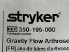 STRYKER Gravity Flow Arthroscopy Tube Set  350-195-000   Exp.2024-09  (19) Gravity Flow Arthroscopy Tube Set