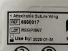 BARD Lot of 4 Attachable Suture Wing  6660017   Exp.2025-01  (H46) Attachable Suture Wing