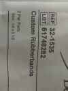 DEROYAL Pack of 2 Custom Rubberbands  32-1535   Exp.2026-02  (H46) Custom Rubberbands