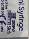 BD Lot of 5 1mL Syringe  305945   Exp.2029-08  (H34) 1mL Syringe