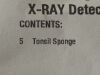 MEDICAL ACTION Pack of 5 Tonsil Sponge  7202   Exp.2028-07  (H56) Tonsil Sponge