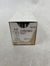 ETHICON 1643G Surgical Gut Suture - Chromic, Size 4-0 L18in Absorbable Brown Ps-4 L16mm 1/2 Circle Prime Reverse Cutting Single Armed Needle