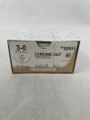 ETHICON 800H Surgical Gut Suture - Chromic, Taper Point, Absorbable, CT 40mm ½ Circle, Chromic Monofilament 27" = 70cm, Size: 3-0