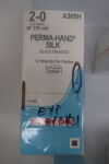 ETHICON A305H Perma-Hand Non-Absorbable Braided Silk Suture, Size 2-0, 30 in. Length