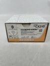 ETHICON CX21D ETHIBOND EXCEL Polyester Suture, Taper Point, Non-Absorbable, CT-1 36mm ½ Circle, Green Braided 8-18" = 45cm, Size: 0