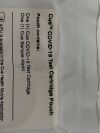 CUE HEALTH Cue Covid-19 Test Cartridge Pouch  17170H  Exp.2022-05  (AA1) Cue Covid-19 Test Cartridge Pouch