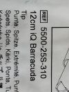 STRYKER 12cm iQ Barracuda  5500-25S-310   Exp.2023-08  (AA1) 12cm iQ Barracuda