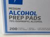 MEDLINE Box of 200 Alcohol Prep Pads  MDS090735  (AA1) Alcohol Prep Pads