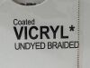 ETHICON Lot of 36 Coated VICRYL  J492H  Exp.2023-05  (AA1) Coated VICRYL