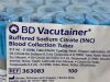 BD Pack of 97 Blood Collection Tubes  363083   Exp.2024-06  (AA1) Blood Collection Tubes