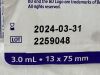 BD Pack of 100 Blood Collection Tubes 366703  366703   Exp.2024-03  (AA1) No Additive (Z) Tubes