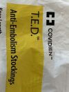 COVIDIEN Lot of 2 T.E.D. Anti-Embolism Stockings  7071  Exp.2024-04  (AA1) T.E.D. Anti-Embolism Stockings