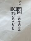 COVIDIEN Lot of 2 T.E.D. Anti-Embolism Stockings  3416LF   Exp.2024-02  (AA1) T.E.D. Anti-Embolism Stockings