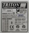CHATTANOOGA Group Triton TRT-200 Treatment Table W/ Foot Switch - 206570 Exam Table