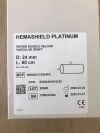 MAQUET M00202175624P0 Hemashield Platinum Woven double velour vascular graft D 24mm x L 60cm (X)