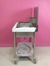PURE PROCESSING Mobile 20 Gallon Reprocessing Sink w/ Pegboard Pure Reprocessing PureSteel Single Bay Mobile Medical Scrub Sink 20 Gallon