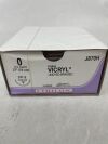 ETHICON J870H COATED VICRYL (polyglactin 910) Suture, Reverse Cutting, Absorbable, CP-2 26mm ½ Circle, Undyed Braided 18" = 45cm, Size: 0