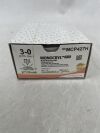 ETHICON MCP427H Monocryl Plus Absorbable Monofilament Suture, Size 3-0, 27 in. Length, PS-2 Needle