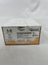 ETHICON MX552 ETHIBOND EXCEL Polyester Suture, Taper Point, Non-Absorbable, RB-1 17mm / RB-1 ½ Circle, Green Braided 4-30" = 75cm, Size: 3-0