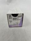 ETHICON V402G VICRYL (polyglactin 910) Suture, Taper Point, Absorbable, BV100-3, 3.8 mm 3/8 Circle, Violet Monofilament, 5" = 13cm, Size: 9-0