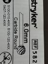 ETHICON Carbide Round Bur 6.0mm  5820-110-060C   Exp.2025-09  (AA13) Carbide Round