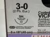 ETHICON Box of 12 Coated Vicryl Plus Absorbable Braided Antibacterial Suture  VCP864D   Exp.2030-01  (AA13) Coated VICRYL Plus