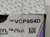 ETHICON Box of 12 Coated Vicryl Plus Absorbable Braided Antibacterial Suture  VCP864D   Exp.2030-01  (AA13) Coated VICRYL Plus