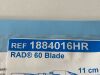 MEDTRONIC 4.0mm RAD 60 Rotatable Curved Sinus Blade, 11cm  1884016HR   Exp.2025-05  (AA12) RAD 60 Blade