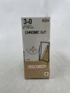 ETHICON 832H Surgical Gut Suture - Chromic, Reverse Cutting, Absorbable, CP 40mm ½ Circle, Chromic Monofilament 27" = 70cm, Size: 3-0