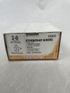ETHICON PXX52 ETHIBOND EXCEL Polyester Suture, TAPERCUT, Non-Absorbable, V-5 17mm / V-5 ½ Circle, White & Green Braided 10, 30" = 75cm, Size: