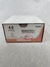 ETHICON Y434H MONOCRYL (poliglecaprone 25) Suture, Taper Point, Absorbable, TF 13mm ½ Circle, Undyed Monofilament 27" = 70cm, Size: 4-0