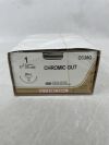 ETHICON CC38G Surgical Gut Suture - Chromic, Taper Point, Absorbable, MO-4 36mm ½ Circle, Chromic Monofilament 8-27" = 70cm, Size: 1
