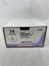 ETHICON J838D Coated Vicryl Absorbable Braided Polyglactin 910 Suture, Size 3-0, 18 in. Length, CT-1 Needle