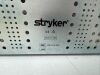STRYKER Laparoscopic Instrument Sterilization Case w/ 11 S Rack 25015-500 Laparoscopic Instruments Sterilization Tray w/ 11 Slot Rack