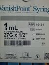 VANISHPOINT 10131 TUBERCULIN SYRINGE 1ML 27G X 1/2