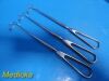 SKLAR 3X  Green Goelet Thyroid Retractors Set | Fully Curved | OL= 8.75