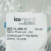 ICU MEDICAL REF CL-80S-10 ChemoLock  Vial Spike, 20mm, 10/pack , EXP 2028/11