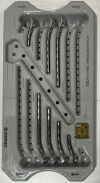 SYNTHES 304.317B 4.5mm Proximal Tibia Plates Tray with 7 Plates