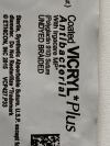 ETHICON Lot of 20 Coated VICRYL Plus  VCP427   Exp.2025-04  (J3) Coated VICRYL Plus