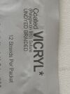 ETHICON Lot of 12 Coated VICRYL  J911   Exp.2026-10 to 2028-05  (J3) Coated VICRYL