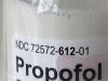 CIVICA INC. Propofol Injectable Emulsion USP  NDC72572-612-01   Exp.2025-12  (AA27) Propofol Injectable Emulsion USP