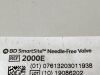 BD Lot of 4 Needle-Free Valve  2000E   Exp.2022-08 to 2023-03  (AA26) Needle -Free Valve