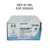 ETHICON REF 8718H PROLENE monofilament SUTURE 6-0 (0.7 Ph. Eur) C-1 18" (45 cm) ,EXP 2029/03