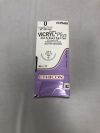 ETHICON VCP946H Coated Vicryl Plus Antibacterial Undyed Braided Sutures, Size 0, 36in length, CT-1 needle