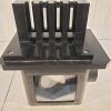 na Custom Aluminum Optical Project Box w/ Baffle, Square Hole, and Vent Holes Slots