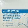 MEDTRONIC/ XOMED REF 8227500 Prass Paired EMG Electrode with Subdermal Ground Electrode and Subdermal Stim Return, 4 Channel, 18 mm x 2 m, EXP 2025/04